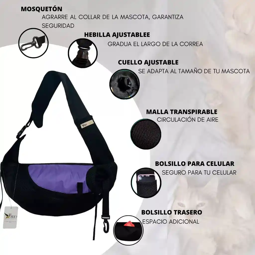 Bolso Cargador Canguro Maletín Mascota Perro/gato Maleta