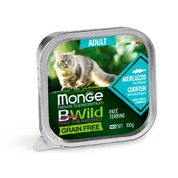 Monge Bwild Cat Adult Codfish Vegetables 100 Gr