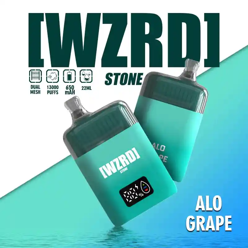 Wzrd Stone Aloe Grape 13k Puff – Desechable