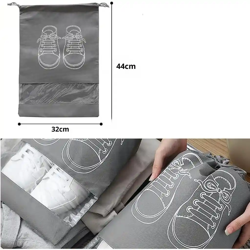 Set X 5 Bolsa De Almacenamiento Zapatos Organizador Guardar Anti-polvo
