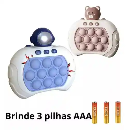 Juguete Antiestrés Popit Para Minijugadores Popit Electronic Sound Color Pop It Teddy Bear