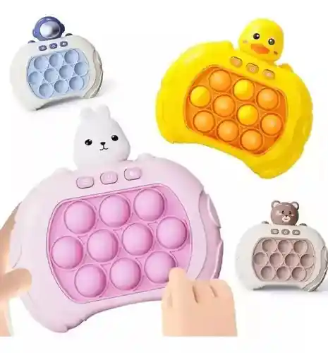 Juguete Antiestrés Popit Para Minijugadores Popit Electronic Sound Color Pop It Teddy Bear