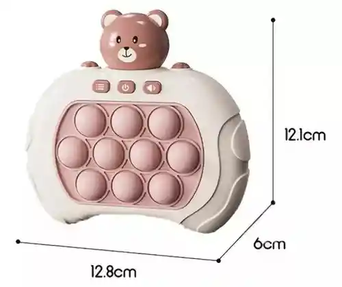 Juguete Antiestrés Popit Para Minijugadores Popit Electronic Sound Color Pop It Teddy Bear