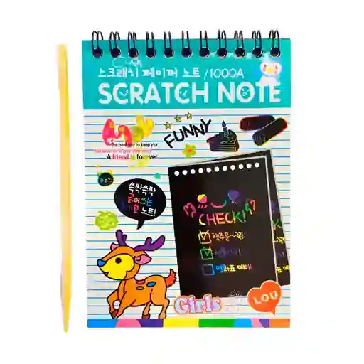 Libro Agenda Para Dibujar Raspar Y Colorear Raspa En Colores