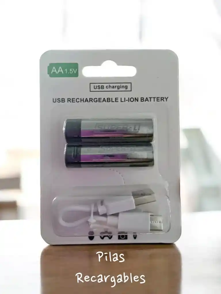 Pilas Recargables Usb, Pila De Iones De Litio Constante De 1,5 V / Aa 1800mah / 2700mwh
