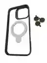 Estuche Para Iphone 16 Pro Max Soporte Duo Kit Lentes Titanio