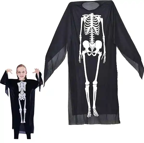 Disfraz, Traje De Esqueleto, Niño - Halooween