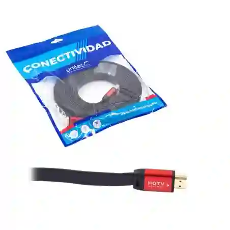 Cable Hdmi 4k 5 Metros Flat Plano Premium Alta Velocidad