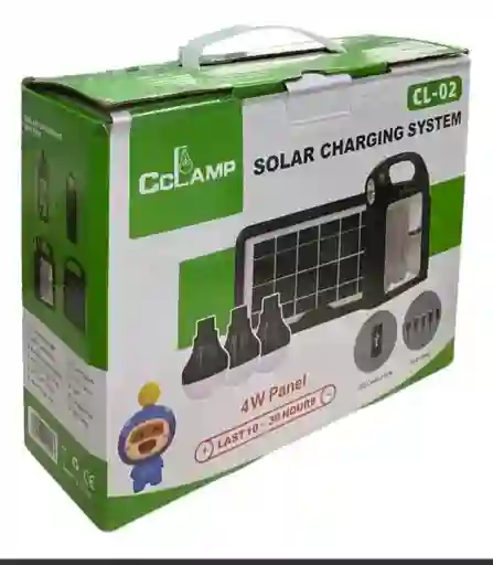 Lampara Solar Exterior Cl-02 Kit Panel Solar Multifuncional