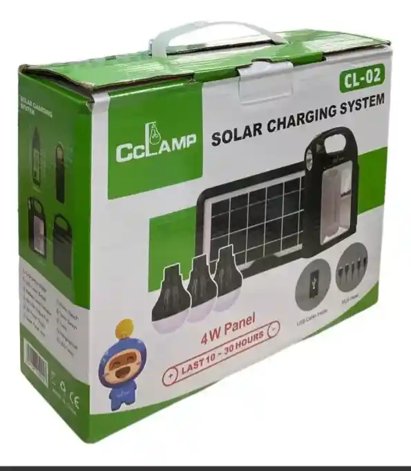 Lampara Solar Exterior Cl-02 Kit Panel Solar Multifuncional