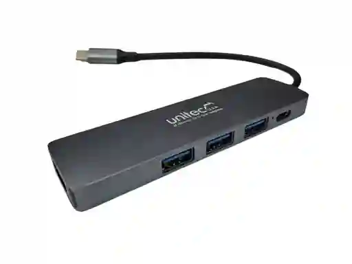 Hub Adaptador Usb C 5 En 1 Con Hdmi 4k Para Windows Y Mac