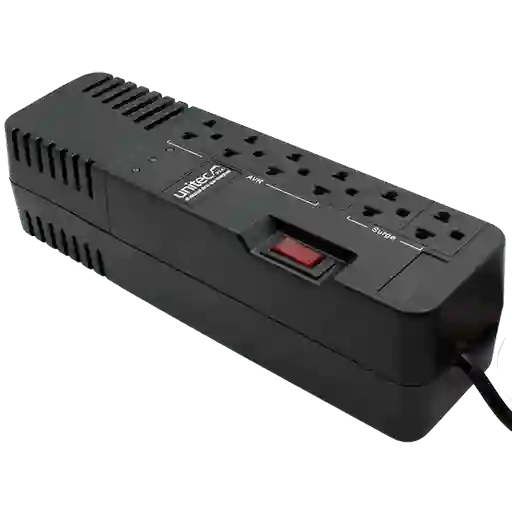 Regulador De Voltaje Automatico 6 Tomas Multiuso 990va Original Unitec