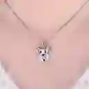 Collar Para Mujer Perro Schnauzer Fabricado En Plata 925