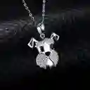 Collar Para Mujer Perro Schnauzer Fabricado En Plata 925