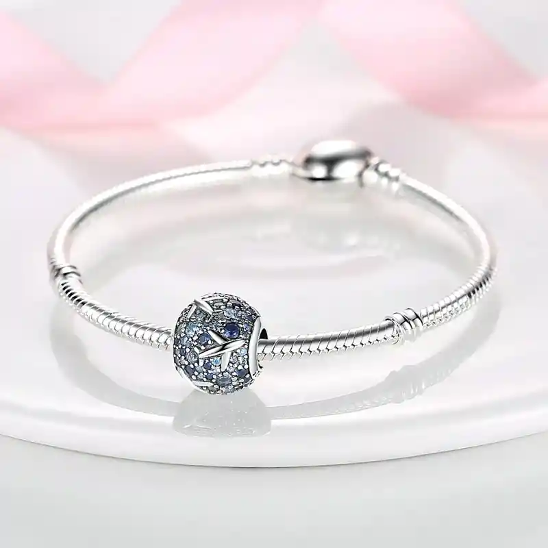 Charm Dije Viaje Mundo Avion Fabricado En Plata 925