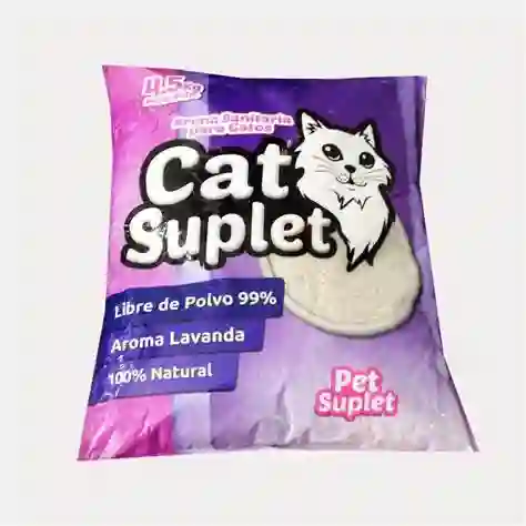 Arena Sanitaria Para Gatos Cat Suplet Aroma A Lavanda 4,5 Kg