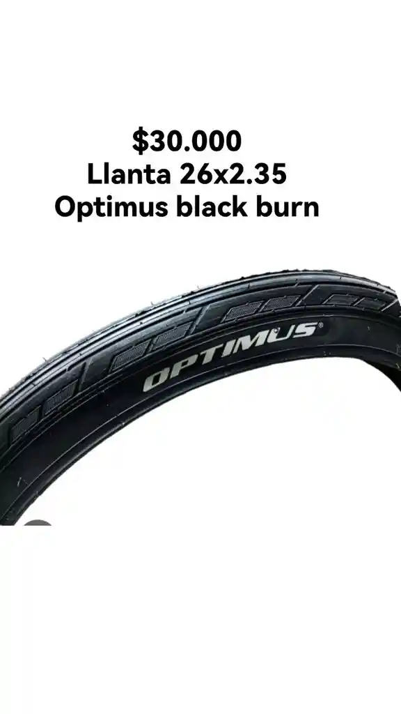 Llanta 26x2.35 Optimus Black Burn