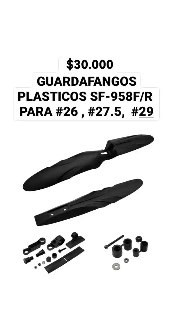 Guardafangos O Guardabarros Plastico 26 A 29