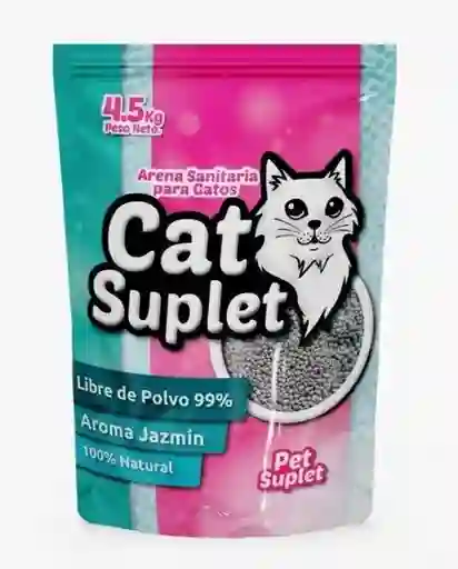 Arena Sanitaria Para Gatos Cat Suplet Aroma A Jazmín 4,5 Kg