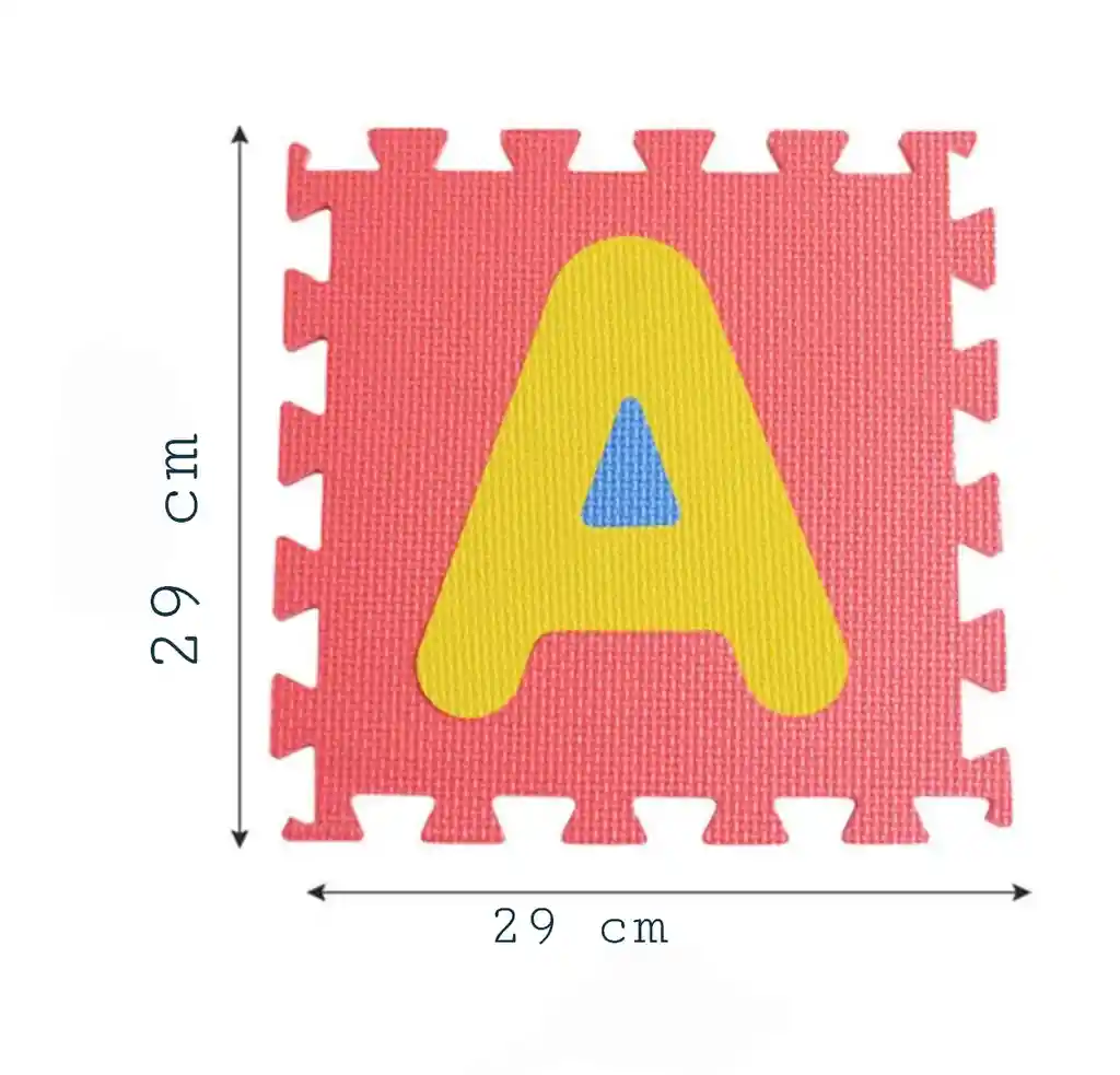 Tapete Foamy Letras Abc 26 Piezas + Numeros 0 Al 9 Rompecabezas Niños