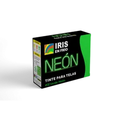 1 Tintura Iris Frio Neon Verde 22 Ropa Color Tinte Tela Pigmento Textil Colorante