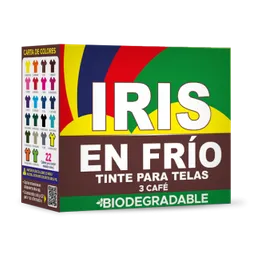 1 Tintura Iris Frio Cafe 3 Ropa Color Tinte Tela Pigmento Textil Colorante