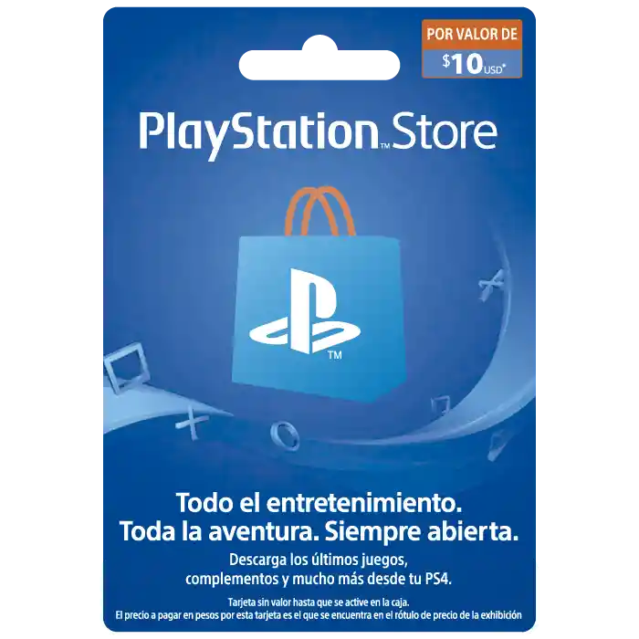 Tarjeta Playstation $10USD