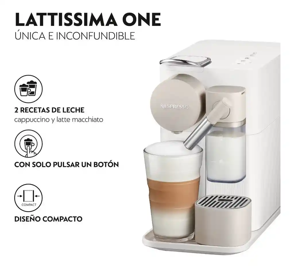 Cafetera Lattissima One Blanca