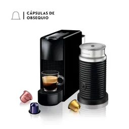 Cafetera Essenza Mini Negra Con Espumador De Leche