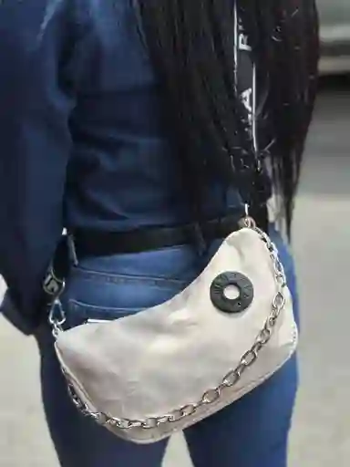 Bolso Media Luna Bl Blanco