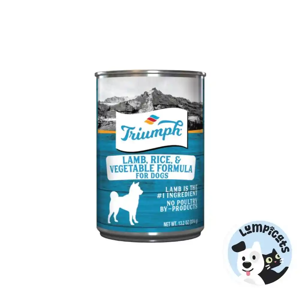 Lata De Perro Triumph Wild Spirit Cordero Y Vegetales 13.2 Oz - 374 Gr.