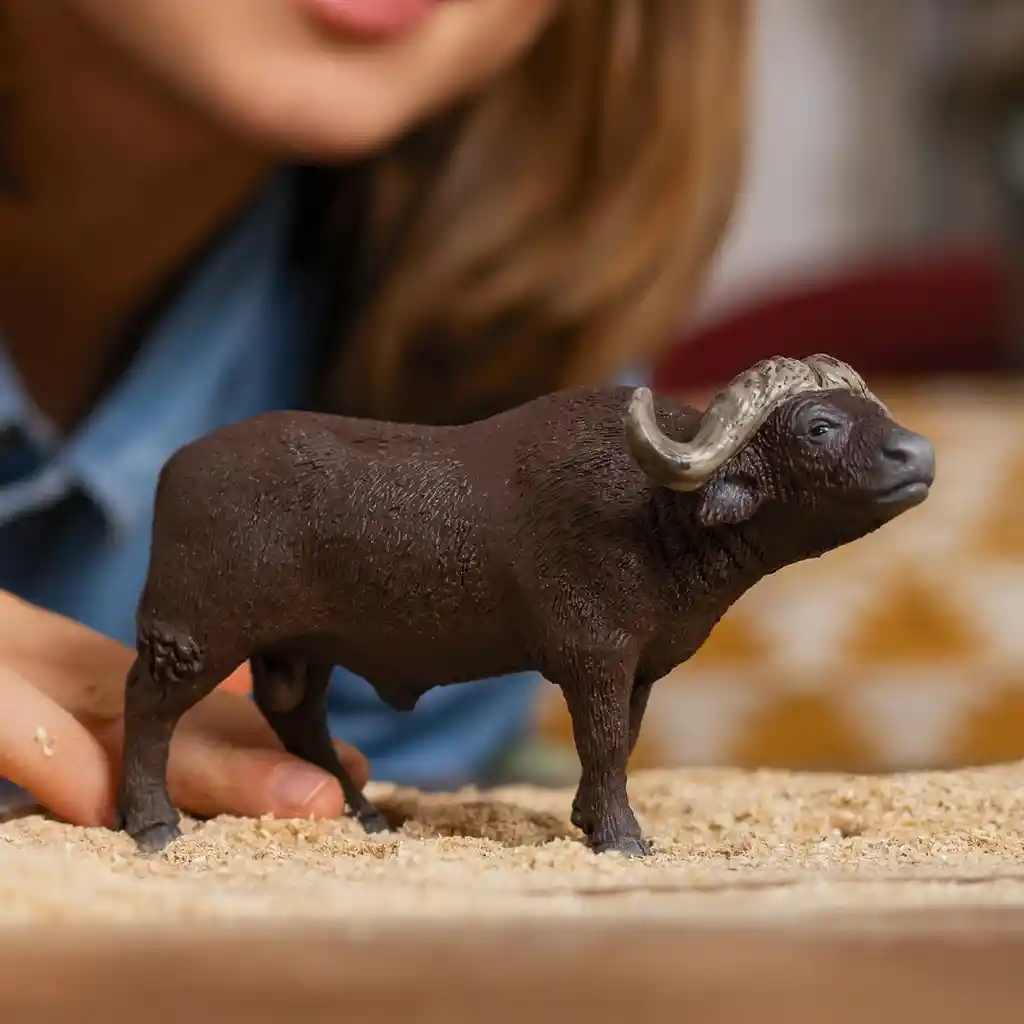 Figura Coleccionable Animales Búfalo Pintada A Mano Schleich