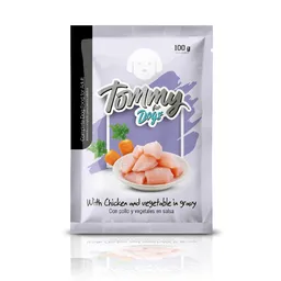 Tommy For Dogs Pouch Puppy Pollo En Salsa 100gr