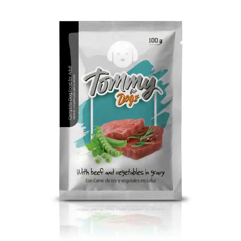 Tommy For Dogs Ad Pouch Trozos Resverduras 100gr