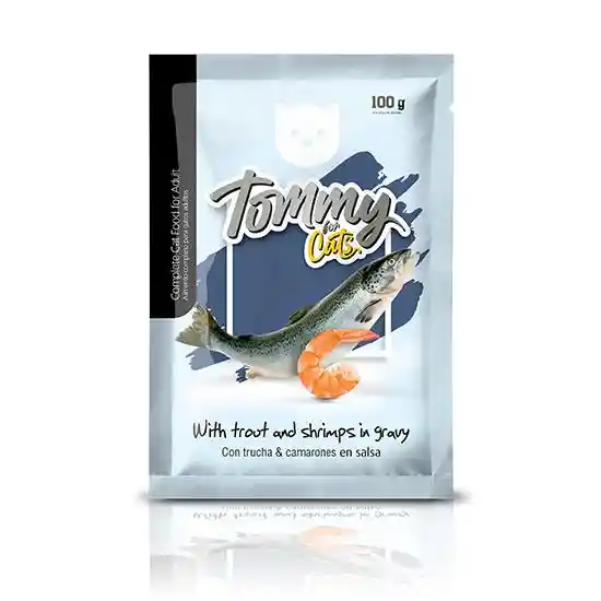 Tommy For Cats Ad Pouch Trozos Truchacamaron100gr