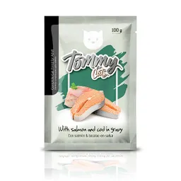 Tommy For Cats Ad Pouch Trozos Salmonbacalao100gr