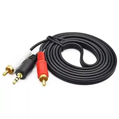 Cable 2 Rca A 1 Stereo De 3 Metros