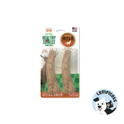 Nylabone He Dog Snack Wild Cacho Venado 2 Unds 80 Gr