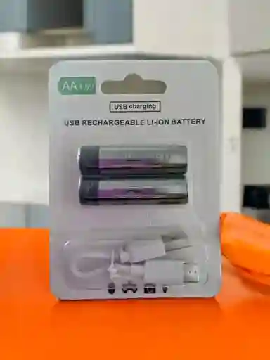 Pilas Recargables Usb, Pila De Iones De Litio Constante De 1,5 V / Aa 1800mah / 2700mwh
