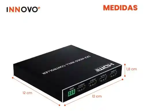 Video Controlador Hdmi 2x2 Para Tv 4k 4 Pantallas