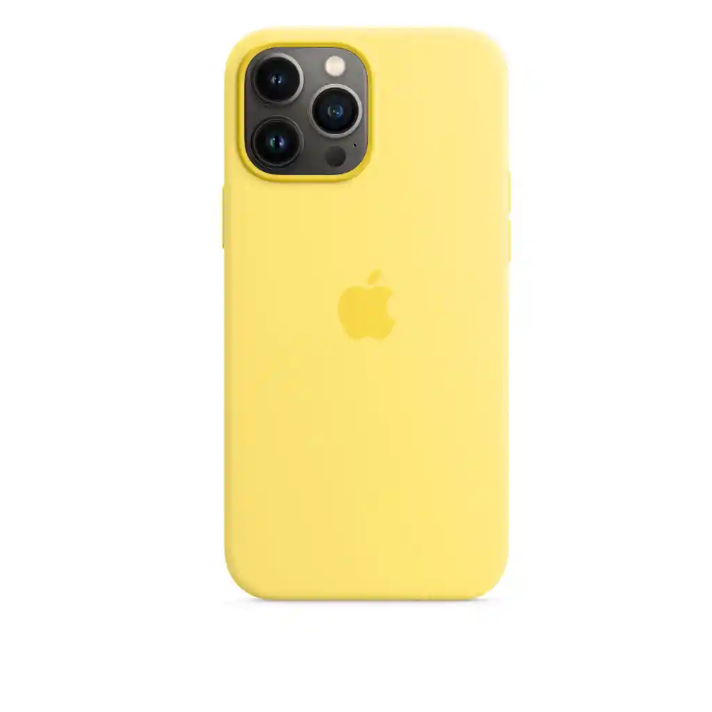 Silicone Case Iphone 12 Pro Max Amarillo