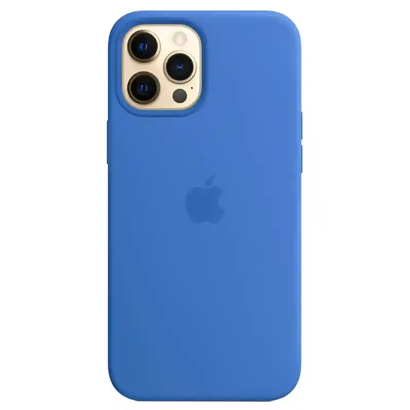 Silicone Case Iphone 12 Pro Azul