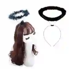 Tiara Para Angel Color Negro Accesorios Para Dusfraces