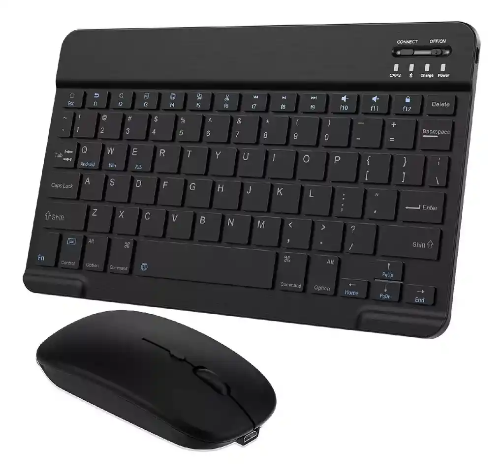 Teclado Para Pc Con Mouse Inalambrico Recargable Slim