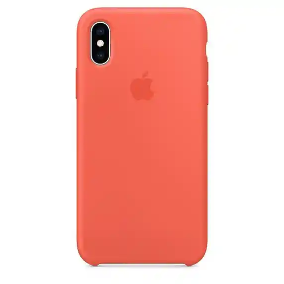 Silicone Case Iphone Xs Max Naranja