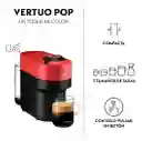 Cafetera Vertuo Pop Red Con Espumador De Leche