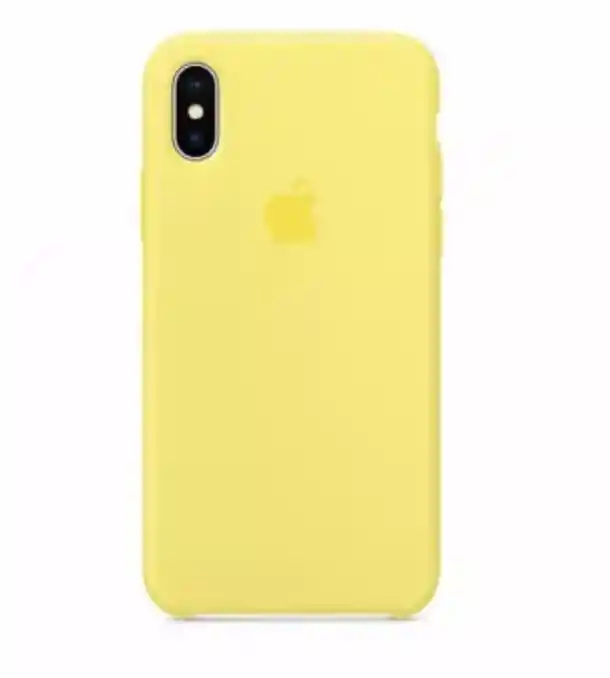 Silicone Case Iphone Xr Amarillo