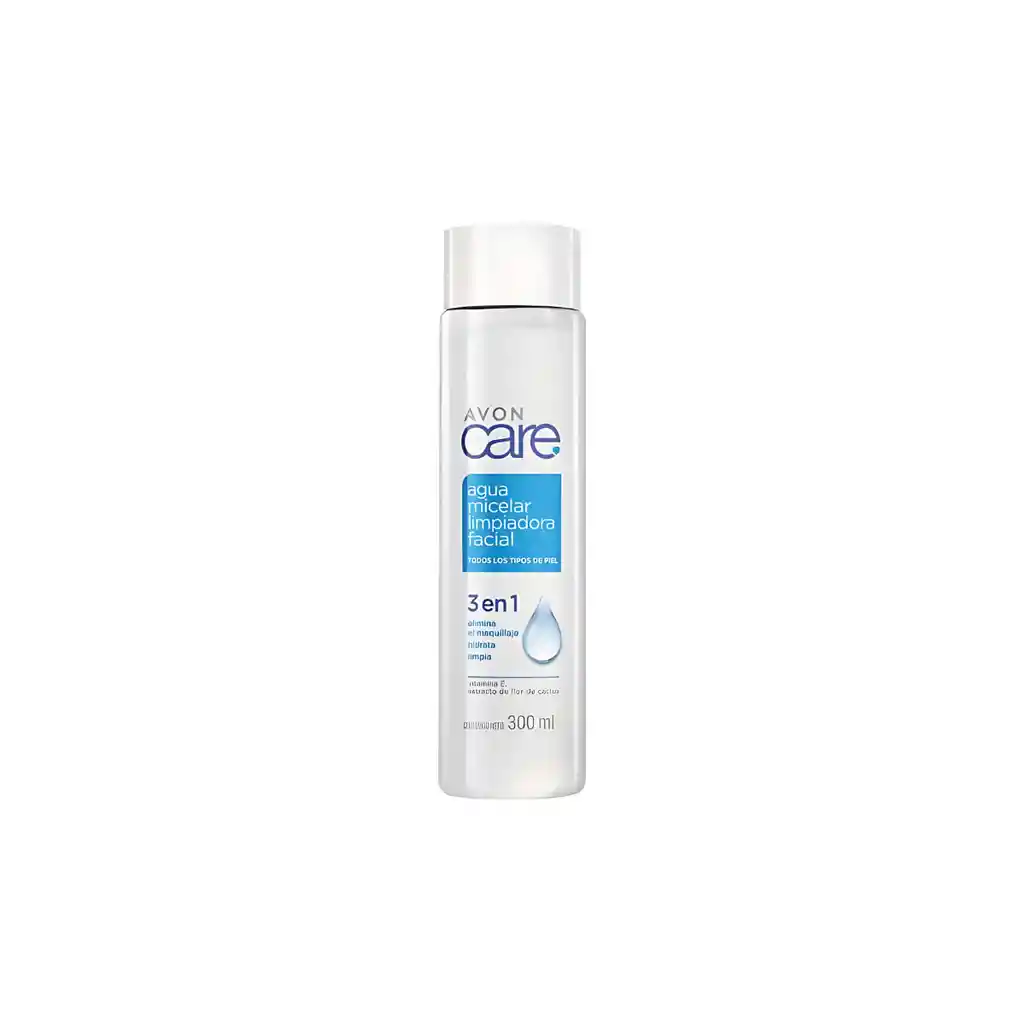 Agua Micelar Limpiadora Facial 3 En 1 Avon Care 300 Ml