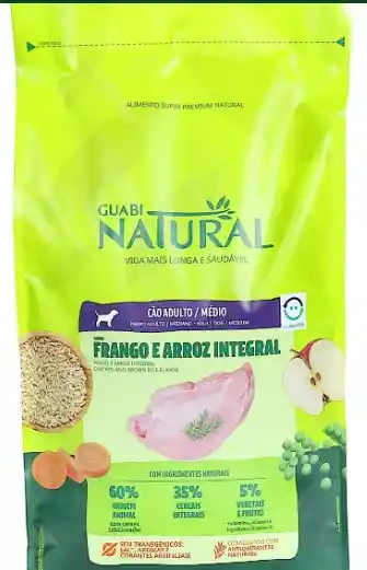 Guabi Natural Perro Adulto Raza Mediana Sabor Pollo Y Arroz Integral 2.5kg