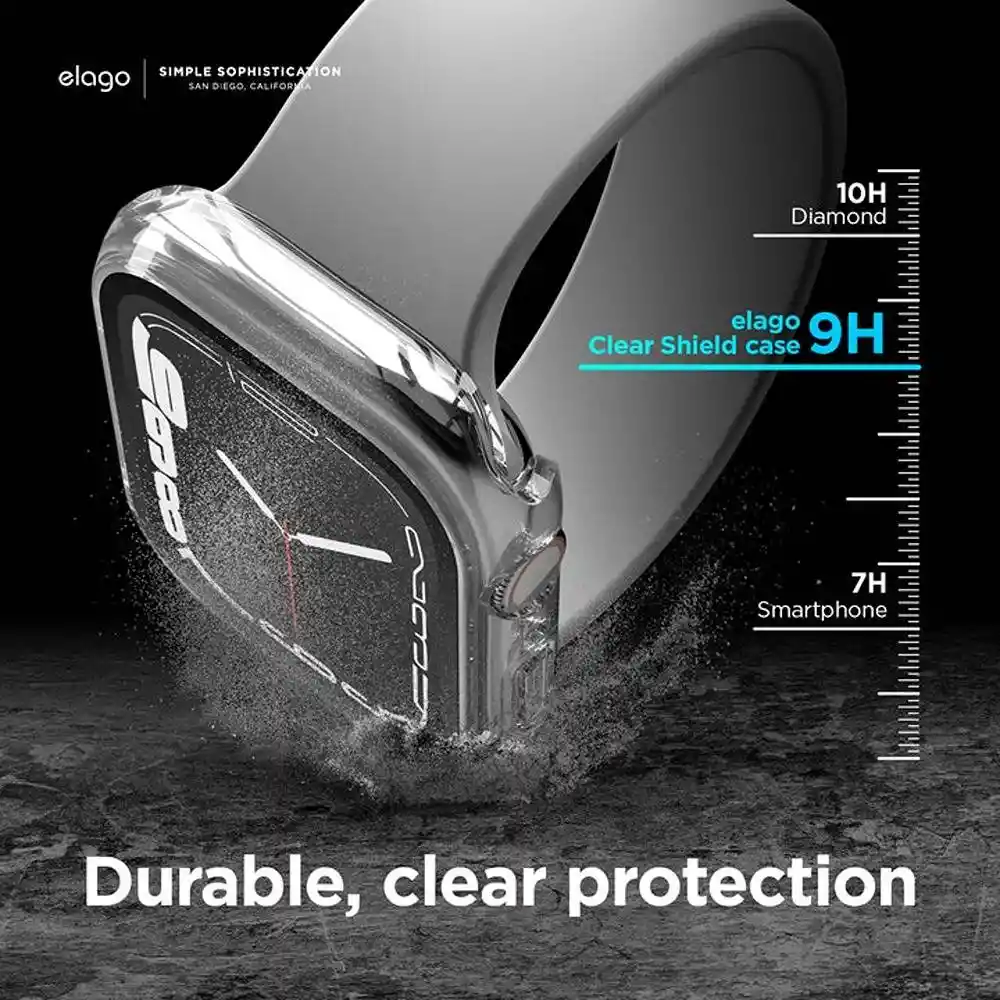 Estuche Protector Para Apple Watch 41 / 45 Mm Series 7/8/9 En Clear